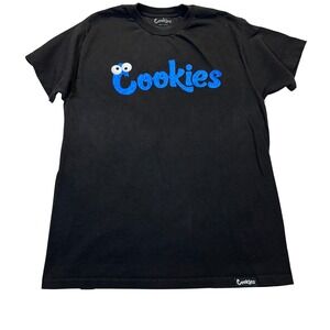 Cookies SF Graphic T-Shirt Mens Large Black Streetwear Skate Cookie‎ Monster